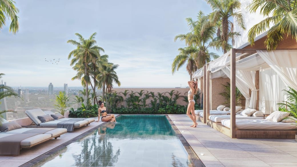 Park Lofts Tower Rooftop Pool Asunción